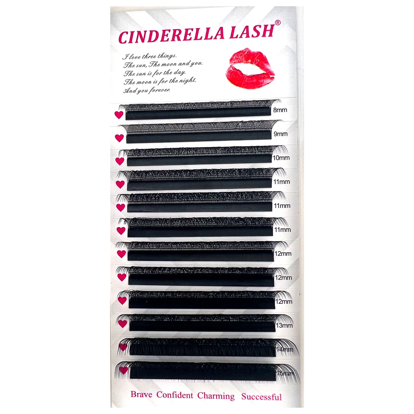 YY Shape Natural Eyelashes Extension Triple Tips Hand Made Premade Fans Soft Individual Lash 0.07 Thickness 8-15MM Mix Length